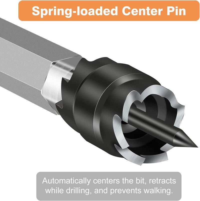 EEEKit 13PCS Rotary Spot Weld Cutter 3/8", HSS Spot Weld Removal Tool, Double Sided Spot-Weld Drill Bits for Automobiles, Drill Bit for Removing Spot-Weld - Image 3